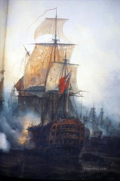 トラファルガー・メイヤー海戦 Oil Paintings